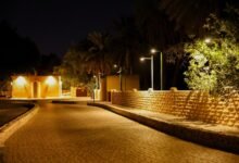 بلدية مدينة العين تنجز مشروع إنارة الواحات