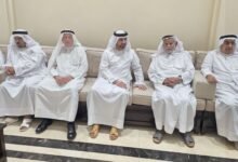 عبدالله بن سالم القاسمي يقدم واجب العزاء في وفاة سلطان خليفة عبيد بوشبص