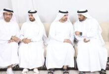 عبدالله بن سالم القاسمي يقدم واجب العزاء في وفاة ابراهيم عيسى بوحميد