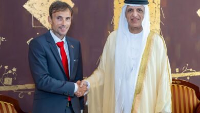 سعود بن صقر يستقبل سفير سلوفاكيا