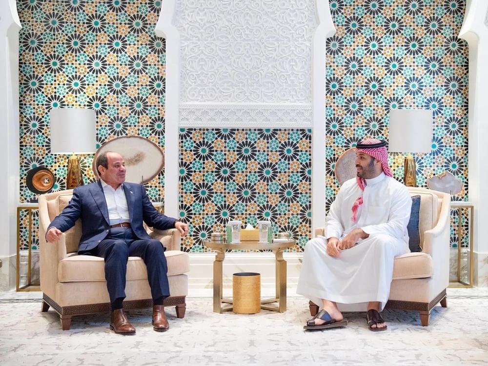ولي العهد السعودي والرئيس المصري يستعرضان مستجدات المنطقة 1 ولي العهد السعودي والرئيس المصري يستعرضان مستجدات المنطقة