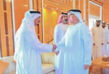 حميد بن راشد يستقبل وزير الموارد البشرية والتوطين