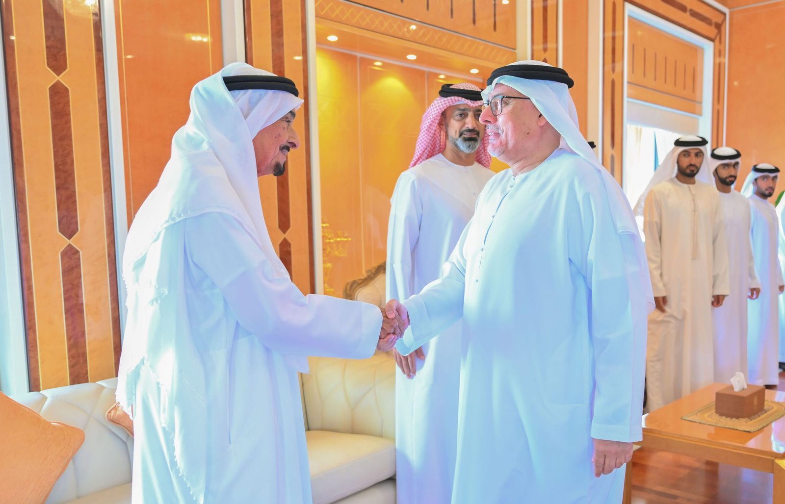 حميد بن راشد يستقبل وزير الموارد البشرية والتوطين 1 حميد بن راشد يستقبل وزير الموارد البشرية والتوطين