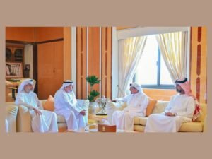 حميد بن راشد يستقبل وزير الموارد البشرية والتوطين