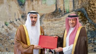 سفير الإمارات يسلم نسخة من أوراق اعتماده إلى نائب وزير خارجية المملكة العربية السعودية