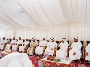 ولي عهد رأس الخيمة يعزي في وفاة مايد جسيم الخاطري