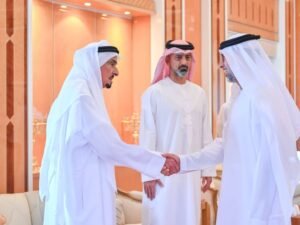 حميد بن راشد يستقبل وزير الطاقة والبنية التحتية