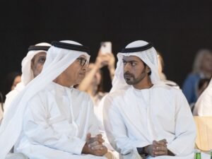 خليفة بن طحنون بن محمد يشهد جانباً من فعاليات النسخة الثانية من منتدى الرعاية الاجتماعية