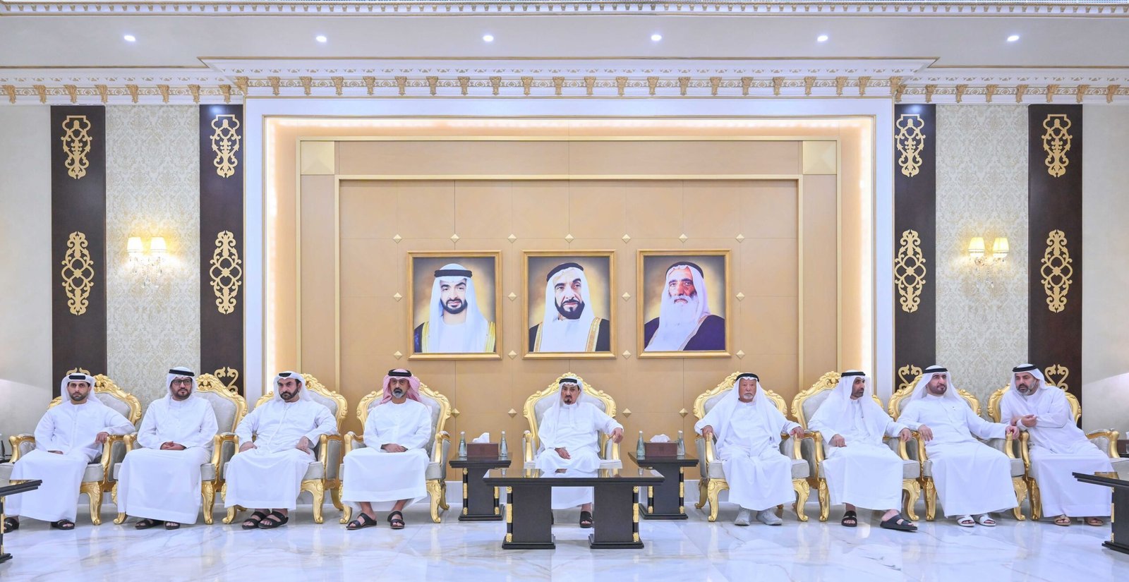حاكم عجمان وولي عهده يقدّمان واجب العزاء في وفاة الشيخة حصة عبيد الشامسي