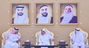 حاكم عجمان وولي عهده يقدّمان واجب العزاء في وفاة الشيخة حصة عبيد الشامسي