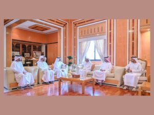حميد بن راشد يستقبل وزير الطاقة والبنية التحتية