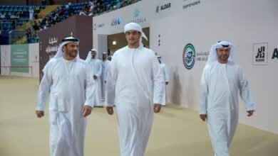 نجل ولي عهد الفجيرة يشهد جانبًا من بطولة خالد بن محمد بن زايد للجوجيتسو ويكرم الفائزين