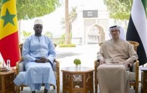 منصور بن زايد يستقبل رئيس وزراء السنغال ويبحثان تعزيز التعاون الثنائي