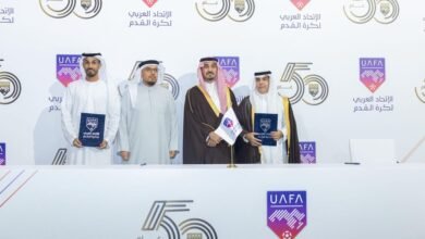 "الإمارات لكرة القدم" يُوقع اتفاقية استضافة عدد من البطولات العربية