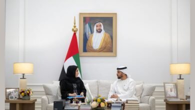 حمدان بن زايد يستقبل وفدا من دائرة الصحة ويطلع على مستجدات القطاع الصحي