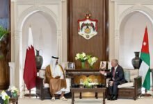 أمير قطر وملك الأردن يبحثان تطورات الأوضاع في المنطقة
