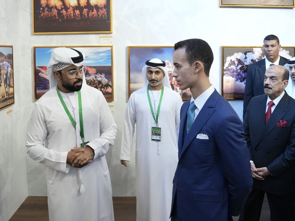 ولي عهد المغرب يزور منصة جائزة سمو الشيخ منصور بن زايد آل نهيان لتصوير الخيل العربي 1 ولي عهد المغرب يزور منصة جائزة سمو الشيخ منصور بن زايد آل نهيان لتصوير الخيل العربي