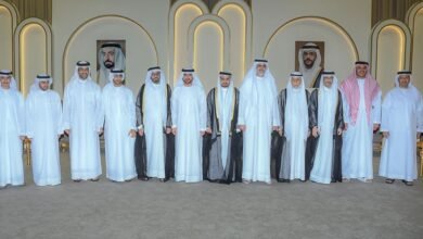 ولي عهد الشارقة يشهد حفل زفاف حسن عبدالله النومان