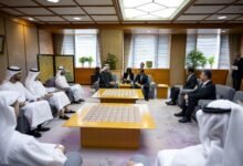 ولي عهد أبوظبي يلتقي حاكم محافظة كيوتو