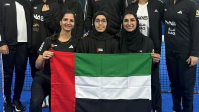 منتخبا الإمارات للبادل للرجال والنساء يواصلان انتصاراتهما في بطولة الخليج