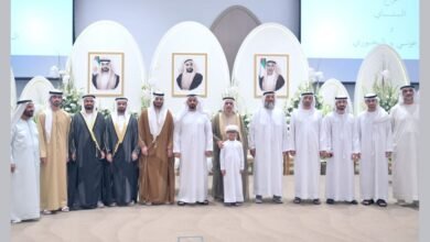 سيف بن زايد يحضر أفراح البناي والزرعوني والخوري