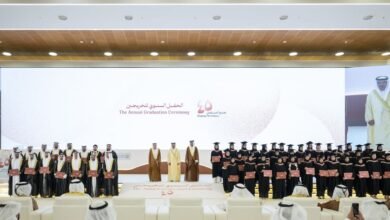 تحت رعاية رئيس الدولة.. هزاع بن زايد يشهد حفل تخريج الدفعة الـ45 من طلبة جامعة الإمارات