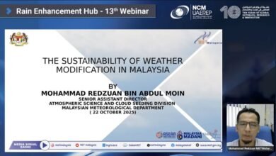 "منصة الاستمطار" تناقش تجربة ماليزيا في تعزيز استدامة عمليات تلقيح السحب