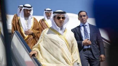 نيابة عن رئيس الدولة / منصور بن زايد يصل مصر للمشاركة في قمة شرم الشيخ للسلام
