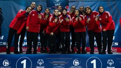 منتخب الإمارات للسيدات يحصد جائزة "أفضل فريق موحد" في كأس العالم للكرة الطائرة الموحدة للأولمبياد الخاص من بين 16 فريقًا شارك في الكأس من مختلف دول العالم