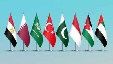 بيان مشترك لوزراء خارجية الإمارات والأردن وإندونيسيا وباكستان وتركيا والسعودية وقطر ومصر