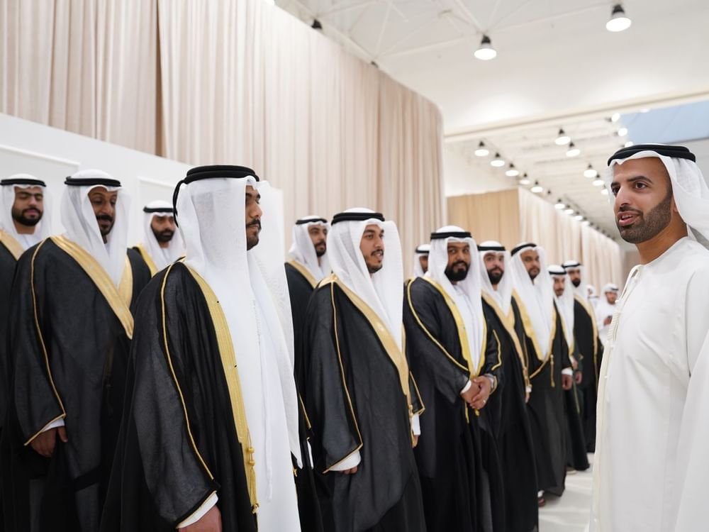 ولي عهد رأس الخيمة يحضر العرس الجماعي السابع لهذا العام في الإمارة