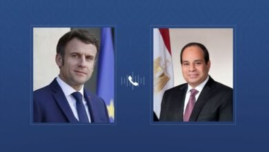 السيسي وماكرون يؤكدان ضرورة الوقف الفوري لإطلاق النار في غزة ودعم الاعتراف بالدولة الفلسطينية