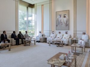 مكتوم بن محمد يلتقي رئيسة مجلس إدارة مجموعة ستاندرد بنك (SBG)