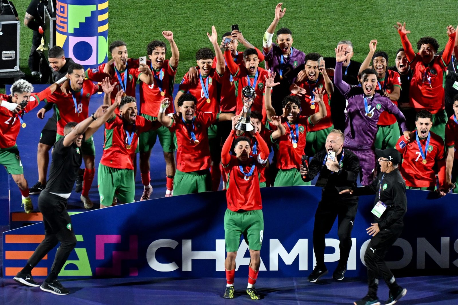 منتخب المغرب يتوج بطلا لكأس العالم لكرة القدم تحت 20 عامًا