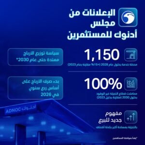 "أدنوك للتوزيع" تشارك في افتتاح مجلس مستثمري أدنوك الأول في أبوظبي