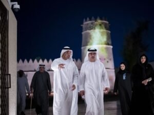 هزاع بن زايد يشهد حفل إعادة افتتاح متحف العين بعد عملية الترميم والتطوير