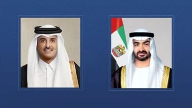 رئيس الدولة يعزي أمير قطر بوفاة عدد من الدبلوماسيين من الوفد القطري