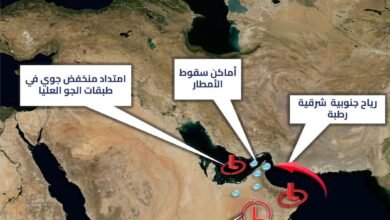 الوطني للأرصاد: أمطار ابتداءً من الجمعة مصحوبة بانخفاض الحرارة