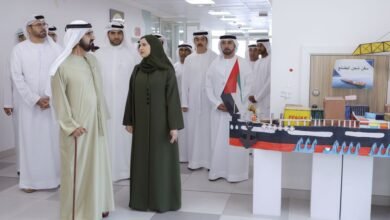 محمد بن راشد يزور مجمع زايد التعليمي بمنطقة الورقاء