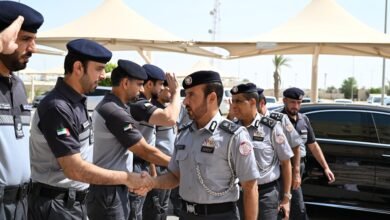 قائد عام شرطة أبوظبي يزور مرور منطقة الظفرة