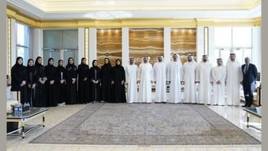 ولي عهد رأس الخيمة يستقبل وفد برنامج قيادات حكومة الإمارات