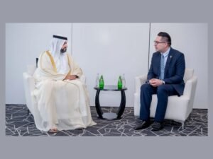 محمد الشرقي يلتقي عددا من القادة والضيوف في منتدى "كرانس مونتانا" بالرباط