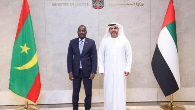 وزير العدل يبحث تعزيز التعاون القضائي مع نظيره الموريتاني