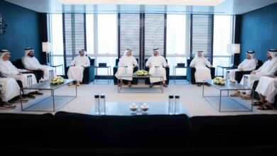 سلطان بن أحمد القاسمي يستقبل وفد إي آند الإمارات