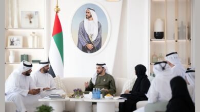 حمدان بن زايد يستقبل وفد هيئة أبوظبي للزراعة ويطلع على مشاريعها في منطقة الظفرة