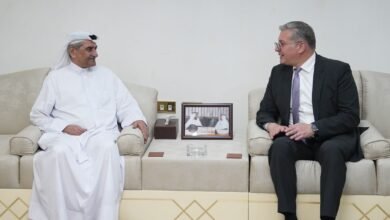 حاكم الفجيرة يستقبل وزير البترول المصري