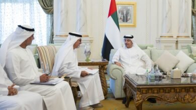 هزاع بن زايد يستقبل وفوداً من القطاع الرياضي للاطلاع على المبادرات والمشاريع التطويرية في منطقة العين