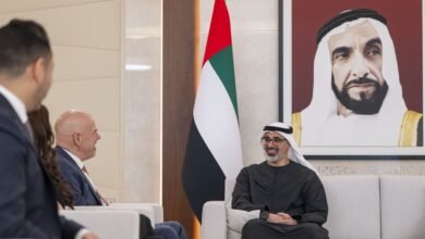 خالد بن محمد بن زايد يلتقي الرئيس التنفيذي المشارك لشركة "أوراكل"