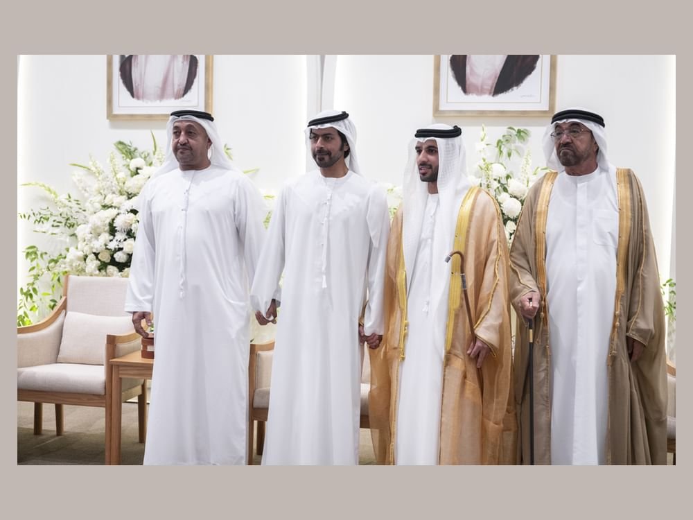 خليفة بن طحنون بن محمد يحضر حفل استقبال بمناسبة زفاف خلفان محمد القبيسي