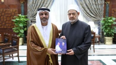 شيخ الأزهر يشيد بدعم رئيس الدولة لرسالة الأزهر ويثمن جهود الإمارات في تعزيز قيم التسامح